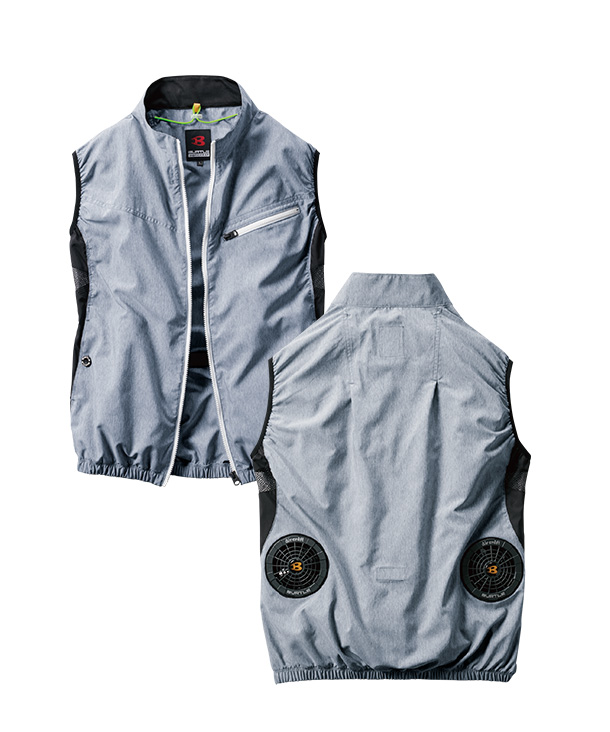 【OUTLET】限定価格!!【BURTLE】バートル 空調服 AIR CRAFT 空調服ベスト(単品) 　AC1024